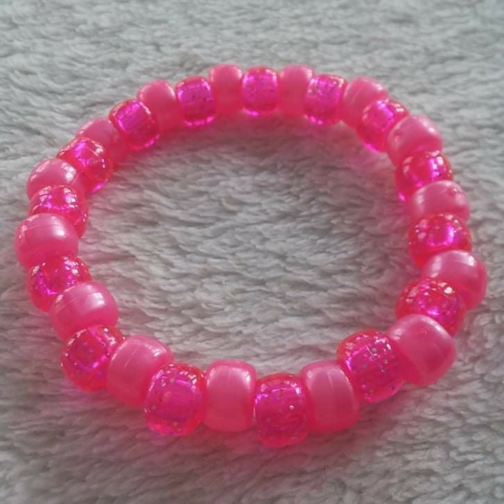 pink kandi bracelet